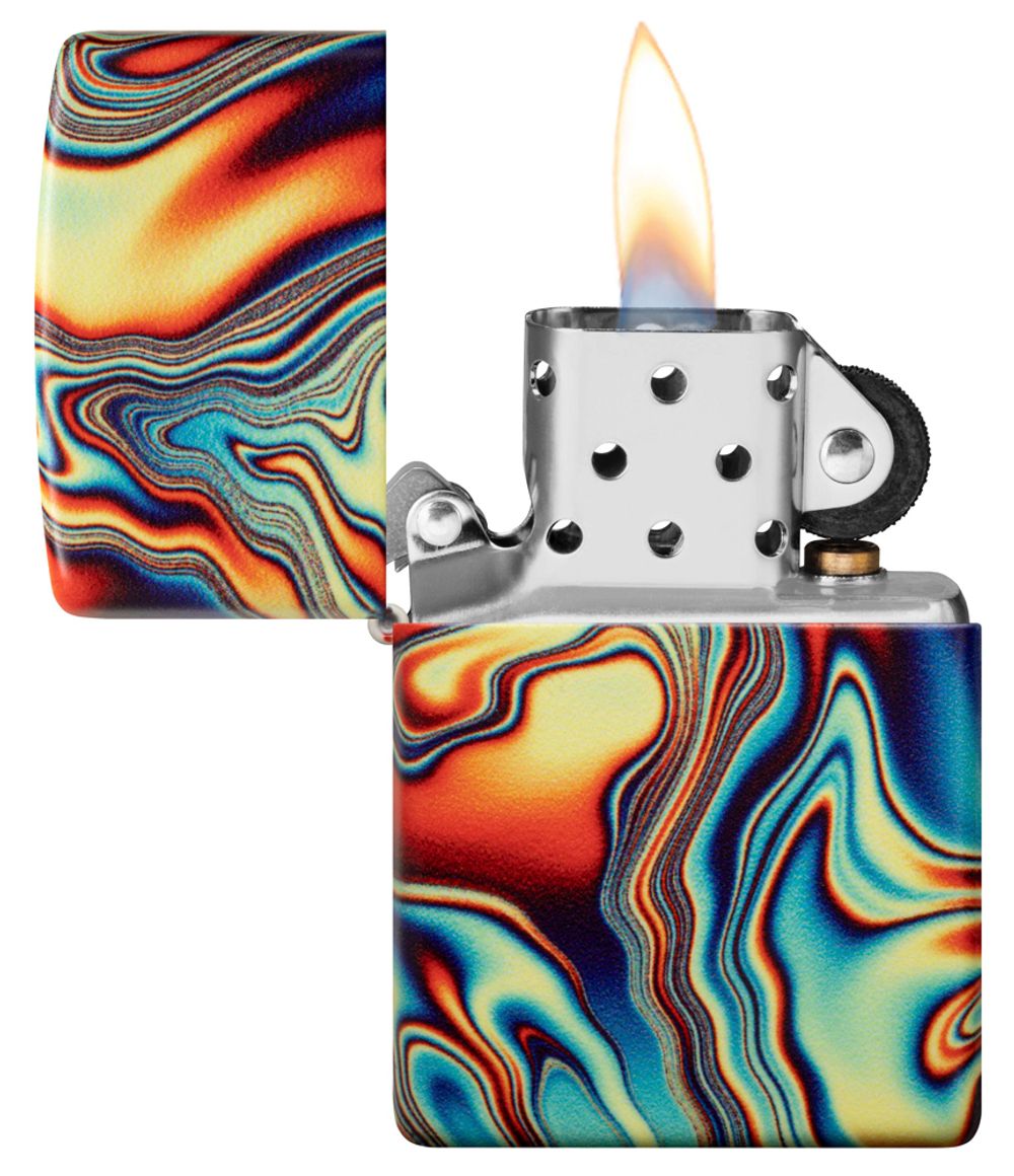 Зажигалка Zippo Swirl с покрытием Glow In The Dark Green (48612) 3