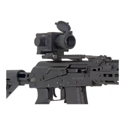 Коллиматор тепловизионный Gaut Nova TD 219, x1.2-4.8, 256x192, D19мм 6000Дж - установлен на карабине, вид сбоку