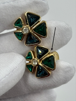 Клипсы с кристаллами Christian Dior