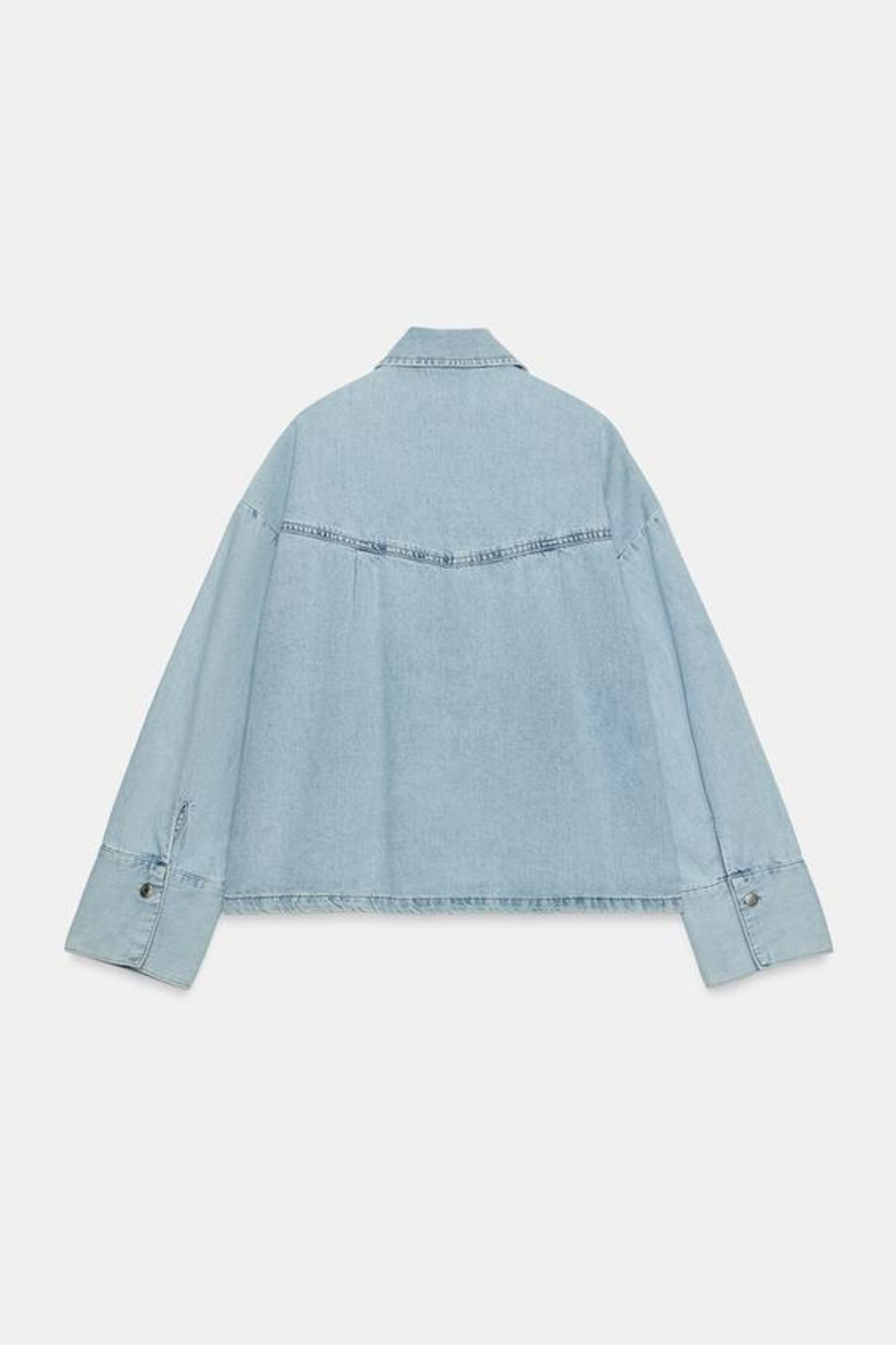 ZARA ДЖИНСОВАЯ РУБАШКА Z1975, ГОЛУБОЙ