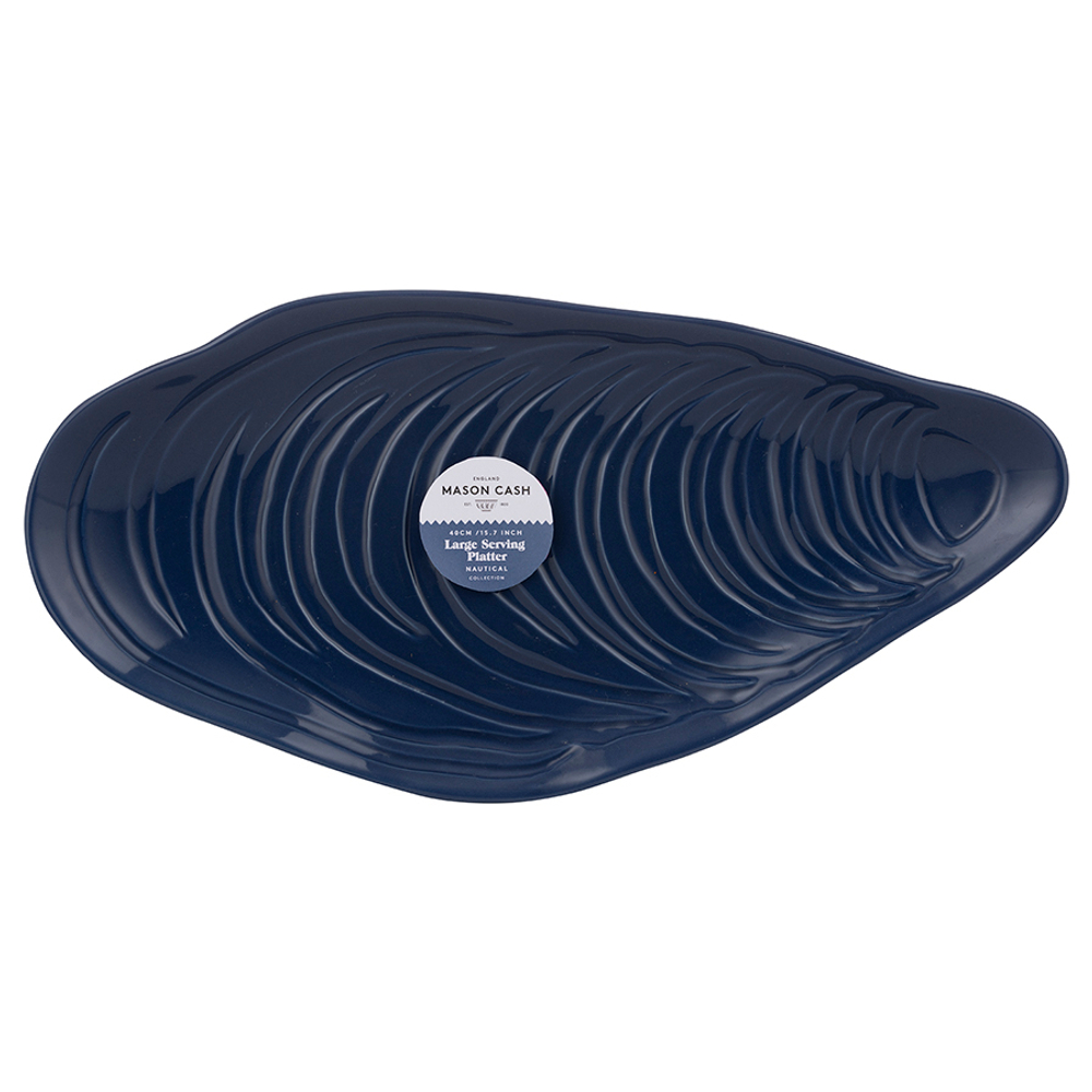 Блюдо сервировочное nautical, 20х41 см, синее