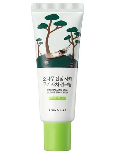 Round Lab Мягкий солнцезащитный крем с сосной и центеллой для проблемной кожи Pine Calming Cica Mild-Up Sunscreen 40 мл