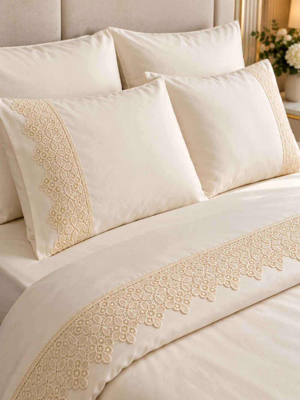 Gelin Home КПБ 6 пр. NISAN бежевый цвет пододеяльник 200*220, простынь 240*260, наволочки 50*70 2шт, декоративные наволочки 50*70 2шт GLNN311 — фото 2