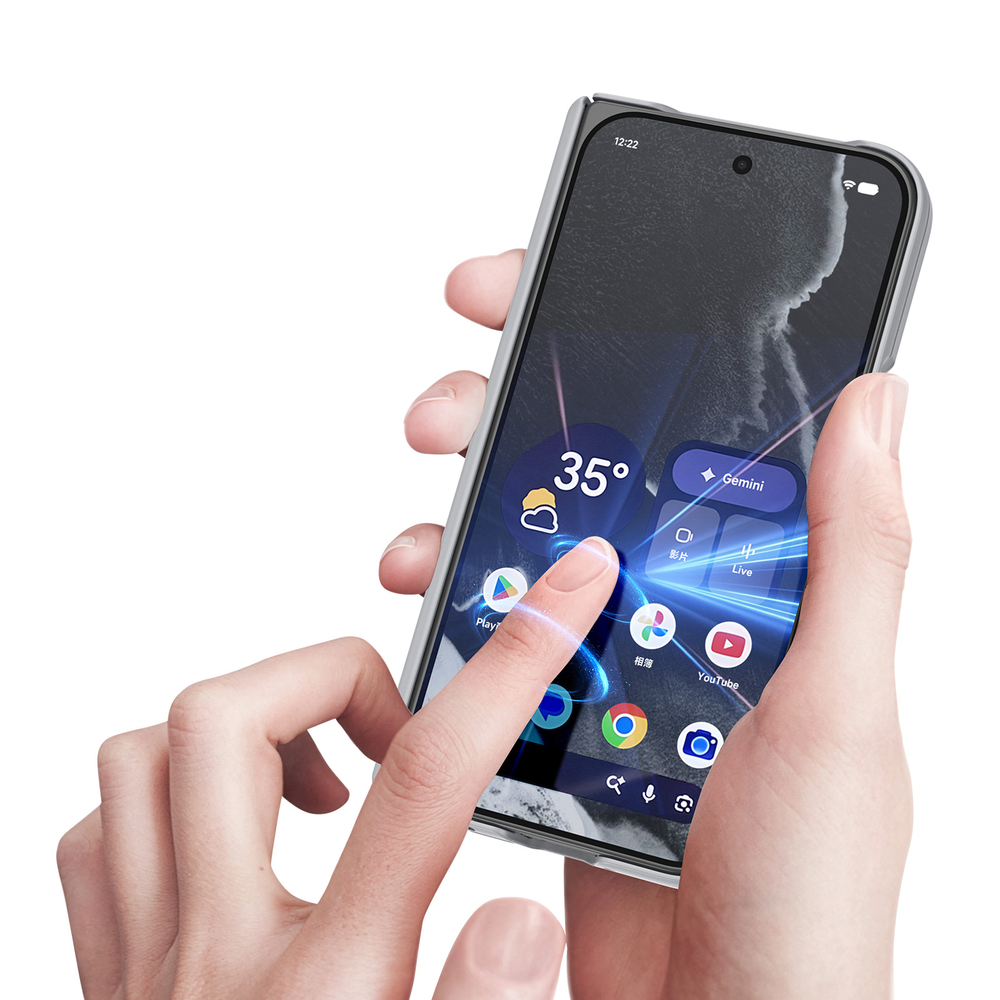 Усиленный чехол с рамками серого цвета и с MagSafe для Google Pixel 11 Pro Fold, серия Expn Series Magnetic от Dux Ducis
