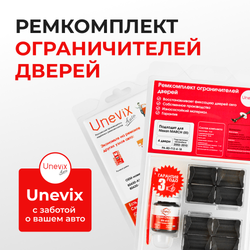 Ремкомплект ограничителей дверей Nissan MARCH (III) K12 (4 двери, тип 12) 2002-2010