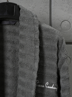 BOR00132 PIERRE CARDIN HOME Халат мужской L/XL серый ПВХ