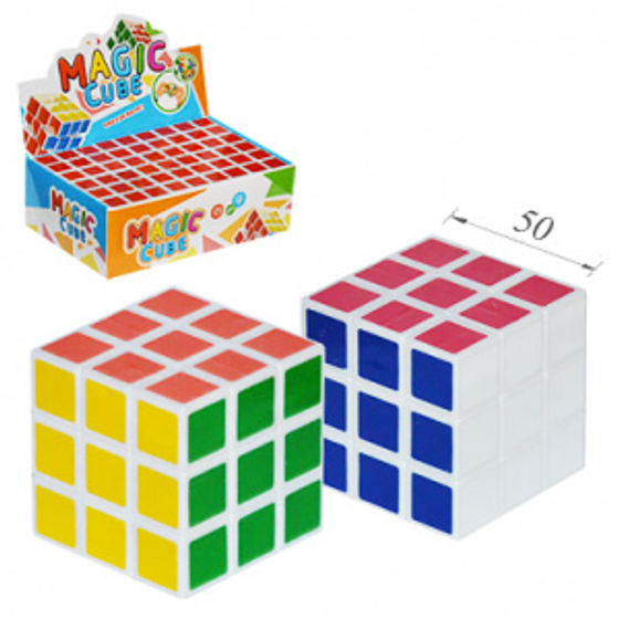КУБИК РУБИКА СТАНДАРТНЫЙ CUBE MAGIC 5*5*5см  х 6шт
