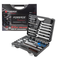 Набор инструментов 82+6пр. Premium 1/4''1/2(12гр.) 1/2''(17,19мм-6гр.) Forsage F-4821-9 PREMIUM