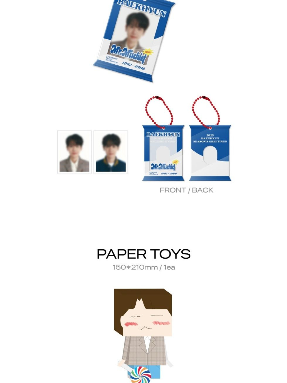 товары BAEKHYUN - MR. MISCHIEF 2025 SEASON'S GREETINGS