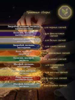 Вощина с травами цветная, 10 листов (10 цветов)