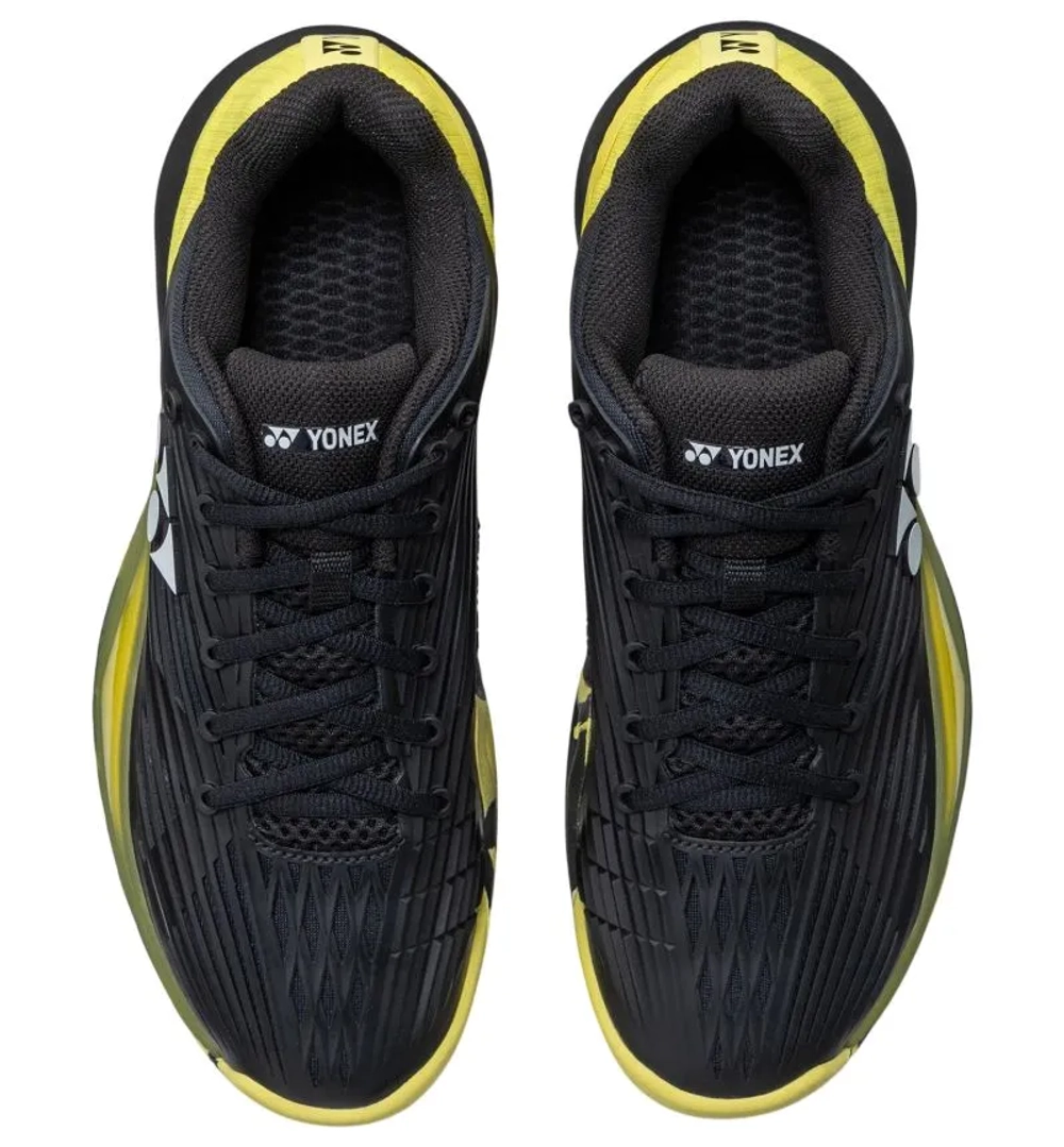 Мужские кроссовки теннисные Yonex Power Cushion Eclipsion 5 - black/yellow