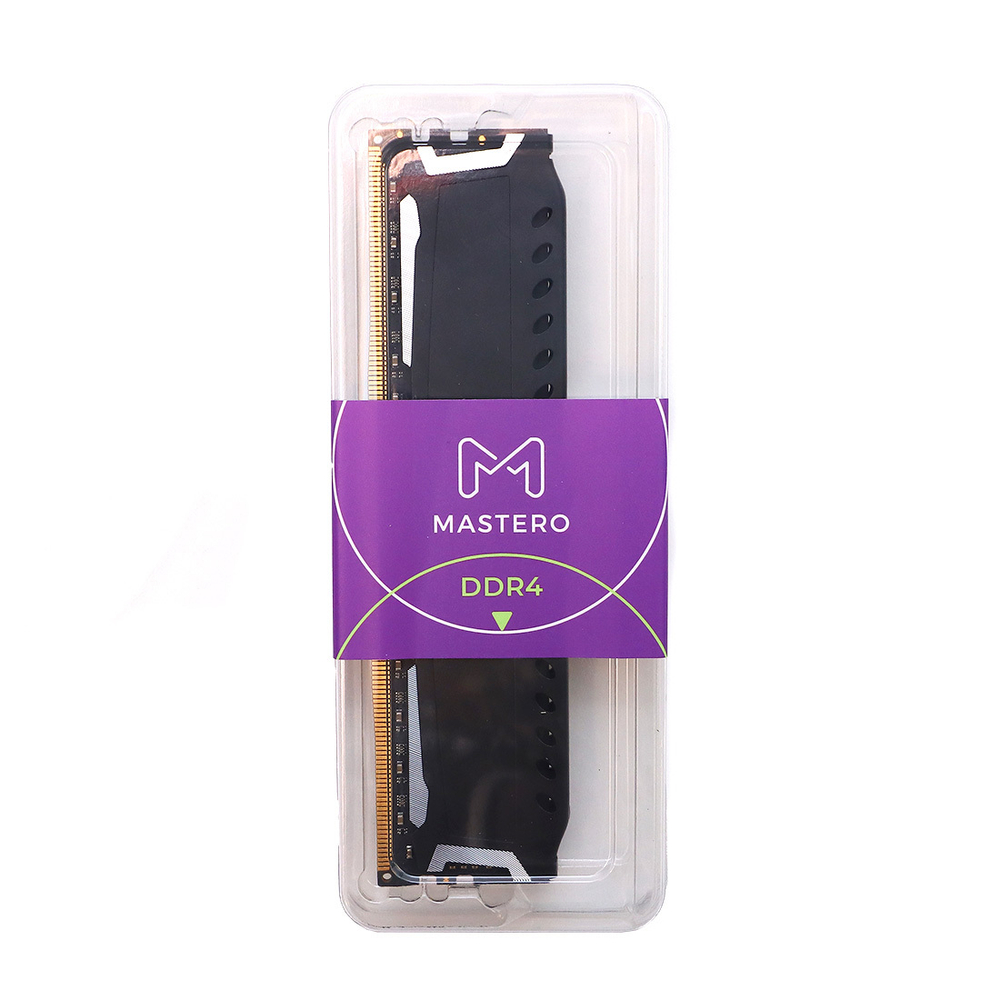 Память Mastero DDR4 DIMM 16Гб, 3200МГц, CL16, Retail, 1.2В, XMP, с радиатором (MS-OP-16G-3200-CL16)