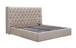 Кровать 1726 BEIGE бежевая с ящиком для белья