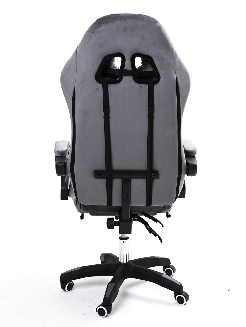 Компьютерное кресло KRESLO COMFORT DOMTWO, игровое, велюр,  с подголовником, цвет: серый