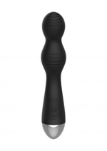 Чёрный вибратор с электростимуляцией E-Stimulation G-spot Vibrator - 19,5 см. (Цвет: черный)