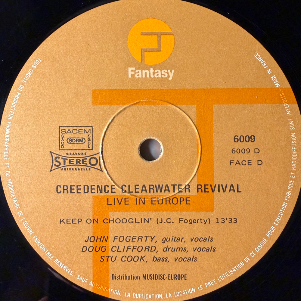 Creedence Clearwater Revival - Live In Europe 2LP (Франция 1973г.)