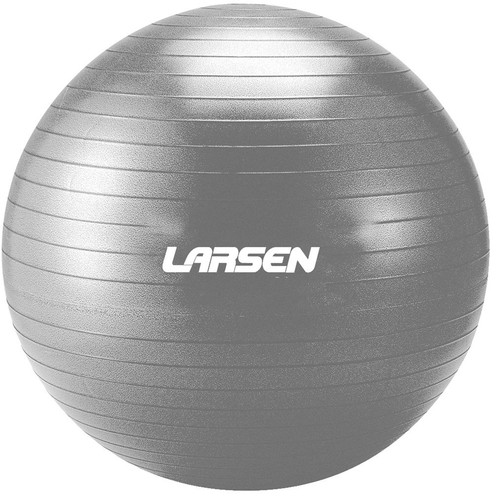 Мяч гимнастический с насосом Larsen HG-4 серый 75 см
