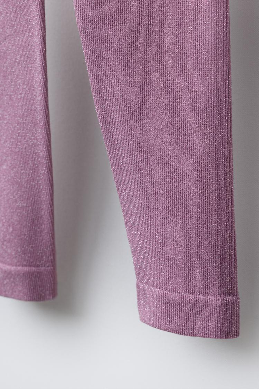 ZARA ЛЕГИНСЫ ИЗ МЯГКОЙ ТКАНИ, РОЗОВЫЙ/СИРЕНЕВЫЙ