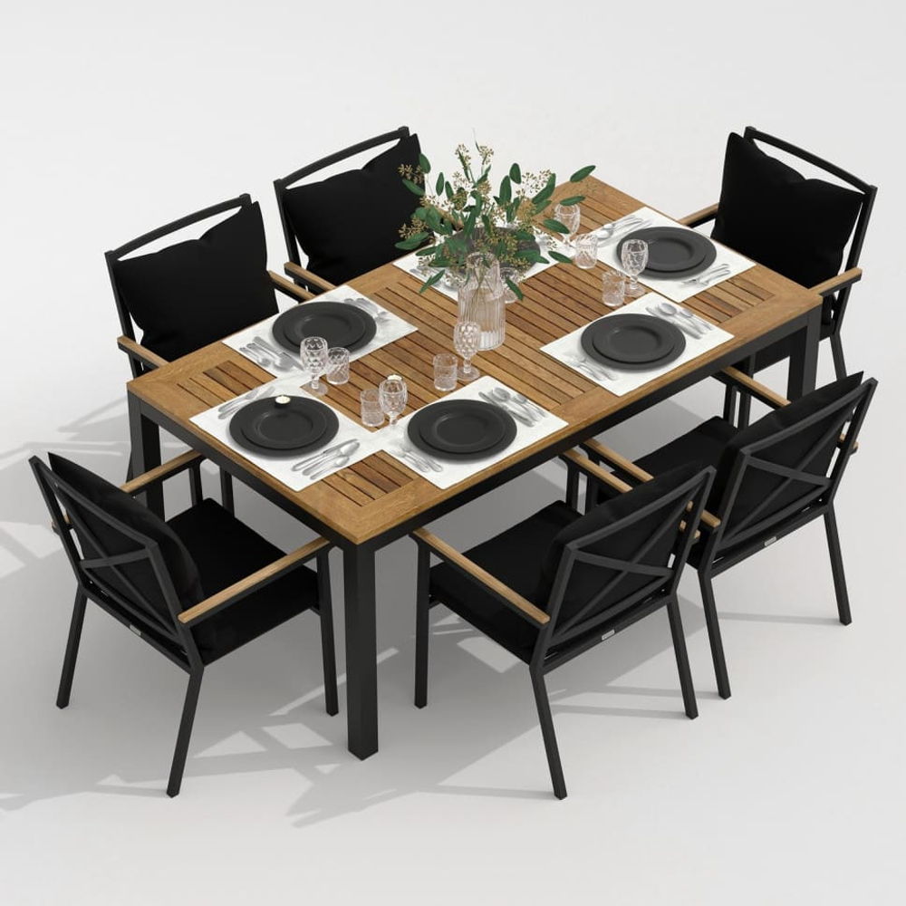 Стул Ideal Patio ФЕСТА плюс черный - каркас карбон