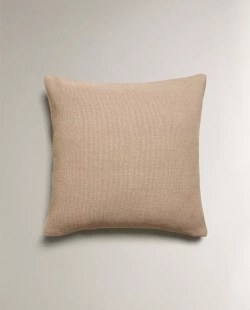 ZARA HOME ОДНОТОННЫЙ ЧЕХОЛ НА ПОДУШКУ, БЕЖЕВЫЙ