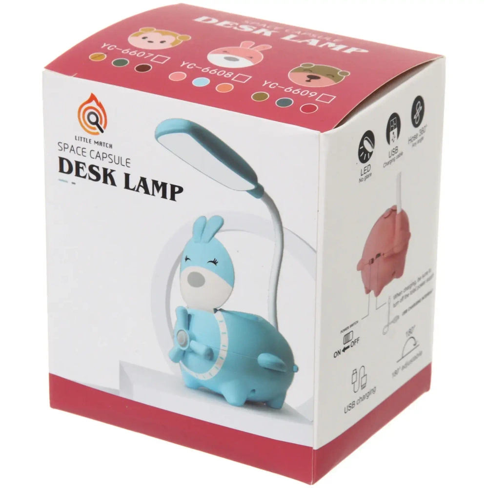 Настольная лампа «Sweet - Зверюшка» LED, USB 3w 5v, Красный