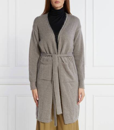 Хлопковый кардиган Max Mara Leisure - серый(334605366)