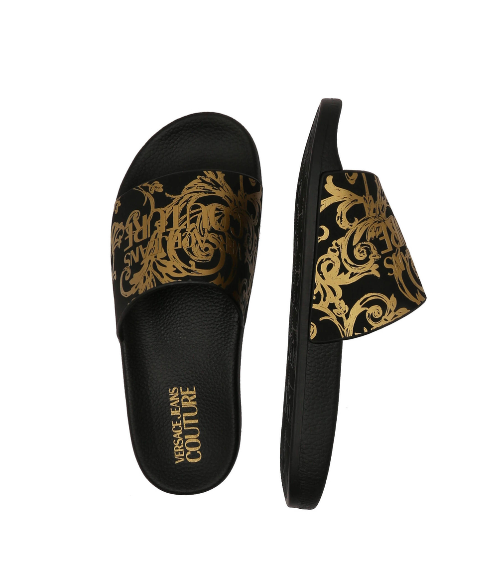 Шлепанцы Versace Jeans Couture - черный(74VA3SQ3ZS365)