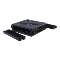 Ударопрочный пластиковый Рэковый кейс 2 юнита KZCASE@RACK2U