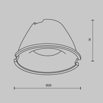 Линза для Alfa LED 36° Maytoni LensD28-36