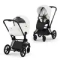 Детская коляска Cybex Priam V Style 2 в 1 Off White на шасси Matt Black