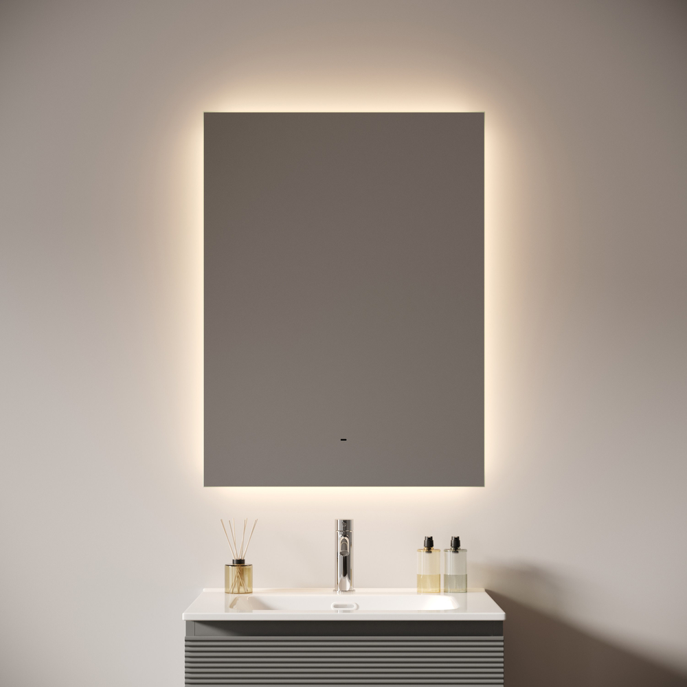 Зеркало для ванной комнаты SANCOS Поле 2.0 (Square 2.0) 600х800 led подсветка 2700K/4000K/5000K SQ2.600