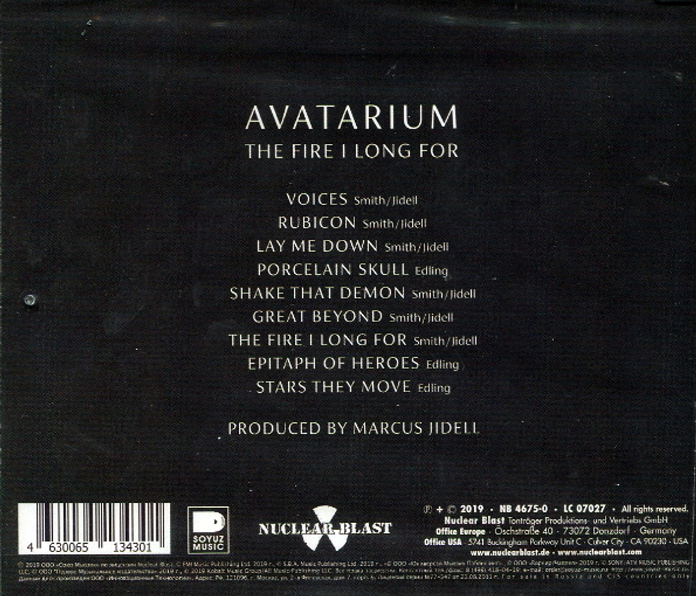 Avatarium / The Fire I Long For (RU)(CD)