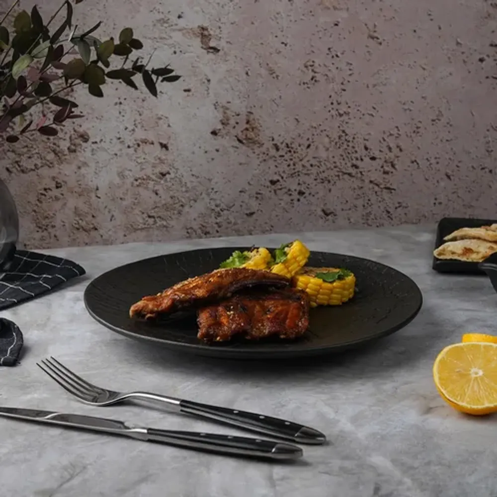 Тарелка d 27 см h2,5 см Black Raw Wood P.L. Proff Cuisine [4]