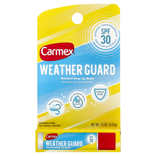Carmex, Rainforest, увлажняющий бальзам для губ, SPF 30, 4,25 г (0,15 унции)