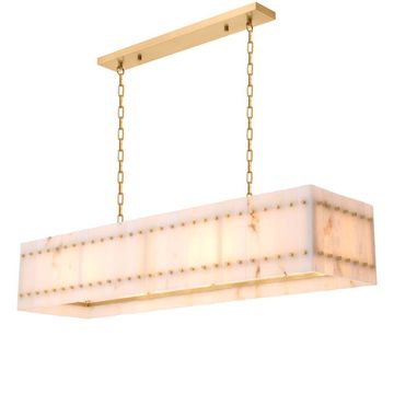 Eichholtz Chandelier Ruby rectangular, Antique Brass Finish / Alabaster