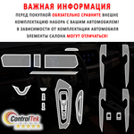 Geely Coolray (2023) - комплект защитных матовых пленок 6 в 1. Пленка защитная ControlTek HYBRID со слоем TOP COAT. Толщина: 6 mil. (175 мкм.)