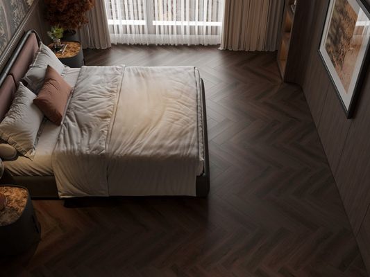 Инженерный ламинат Signature - Обсидиан Паркет Дуб Темный лес Black Forest (LF702-28)