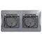 Розетка с крышкой Systeme Electric Glossa Алюминий GSL000347