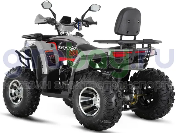 Бензиновый квадроцикл WHITE SIBERIA BARS 200CC PRO (Серый) фото №6