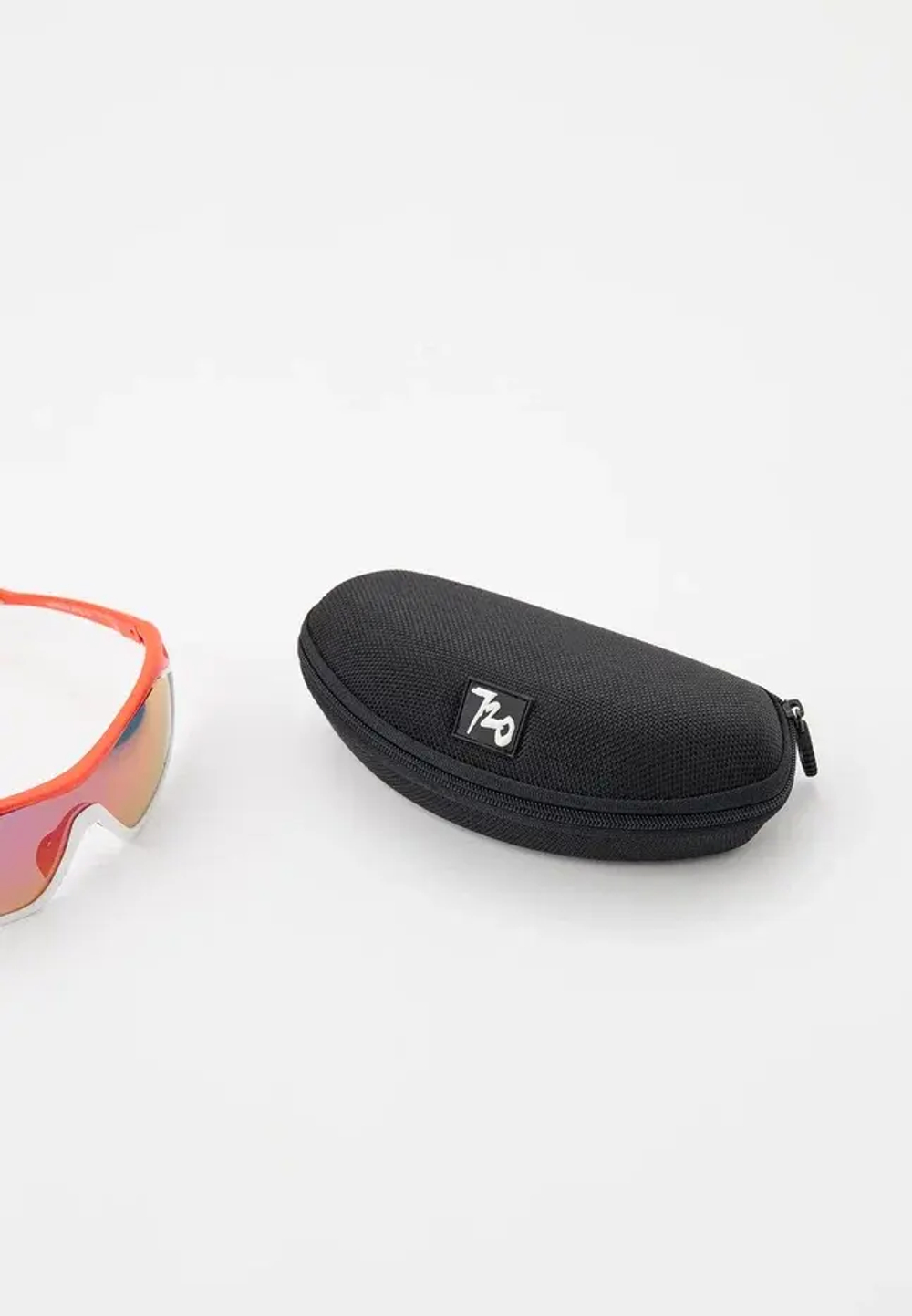 Спортивные очки с диоптриями 720armour Analog Pro / Matte Neon Red Orange / Matte White Gasket / Smoke Full Red Ti Lens