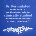 Garden of Life, Dr. Formulated Probiotics, пробиотики, одна таблетка в день для мужчин, 50 миллиардов бактерий,30 растительных капсул