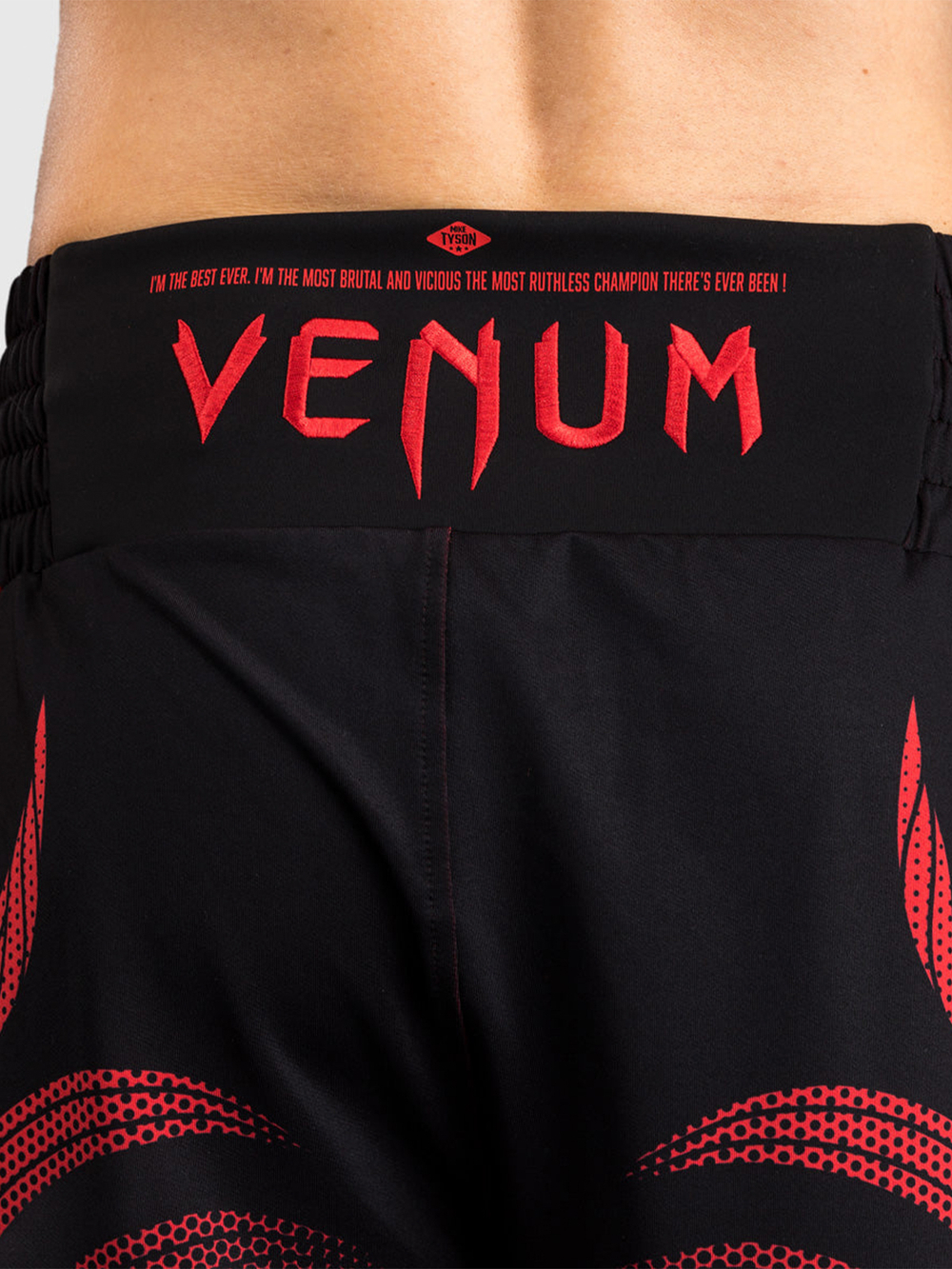 Шорты боксерские Venum X Mike Tyson "Everyone has a plan" Black/Red