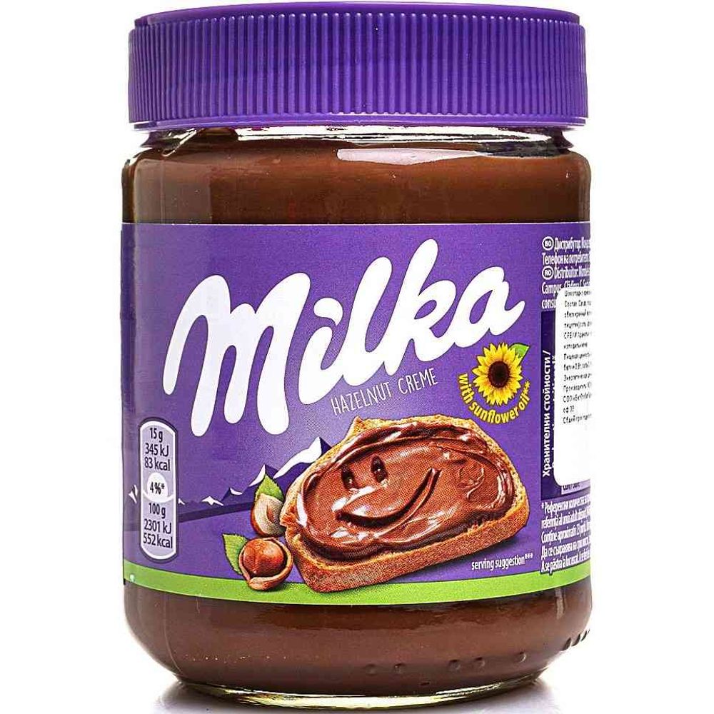Шоколадная Паста ст/б Милка Hazelnut Creme 350гр