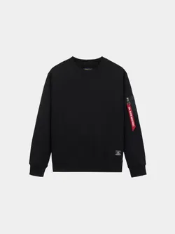 Толстовка мужская ALPHA INDUSTRIES UTILITY POCKET CREW RELAXED FIT SWEATSHIRT