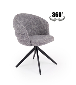 Стул HALMAR K604 серый/черный, поворотный