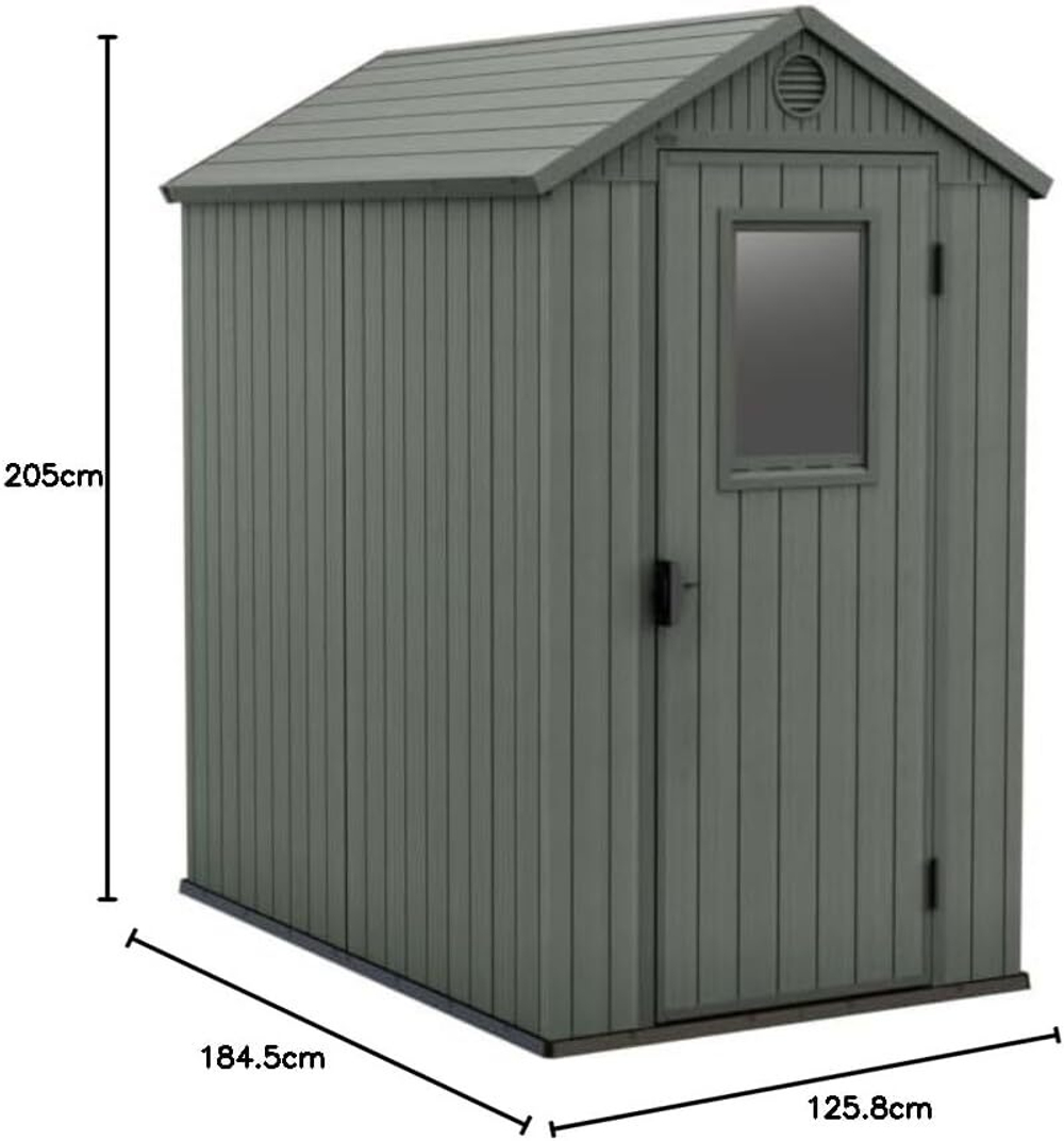 Пластиковый сарай Keter Darwin 4x6 olive