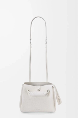 Loewe Маленькая сумка Madrid из мягкой зернистой телячьей кожи, белый