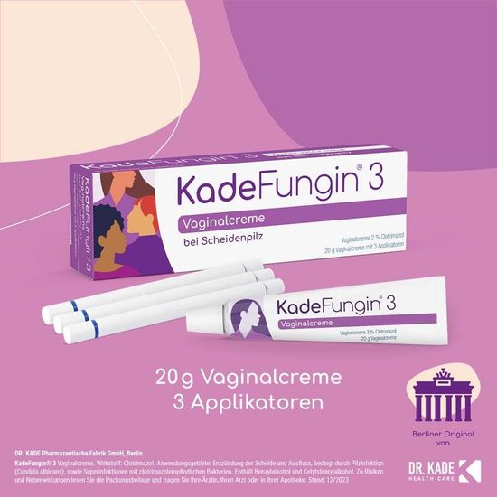 KadeFungin 3 вагинальный крем от молочницы