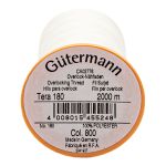 Нитка филаментная Gutermann Tera 180 (2000 метров), 1 кат. | _800 белый (Arta 001)