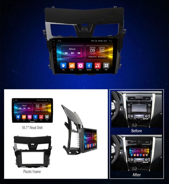 Магнитола для Nissan Teana L33 2014-2016 - Kuberg OL-1665 QLed, Android 13, Быстрейшая, CarPlay, SIM-слот